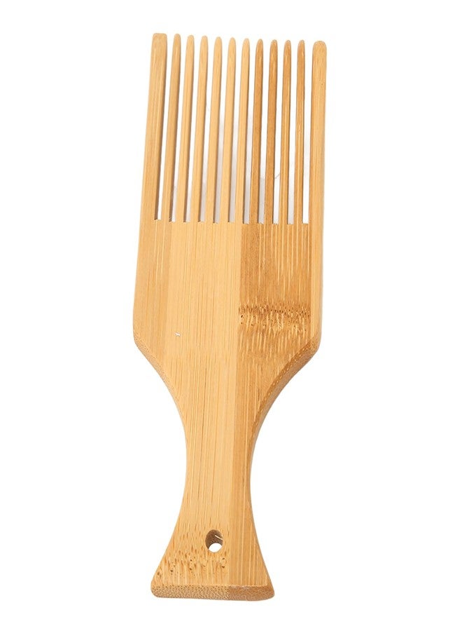 Kodrily 1PCS Hair Picks for Women Men Curly, DIY Beard Pick, Bamboo Wood Wide Tooth Comb, Portable Curly, 5.9 x 2.4 x 0.24in Beard Comb for Hair Beard Pick Styling - Image 5